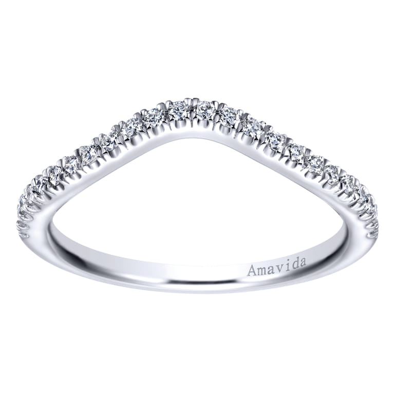 18K White Gold Matching Wedding Band - 0.19 ct - Shot 4