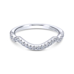 18K White Gold Matching Wedding Band