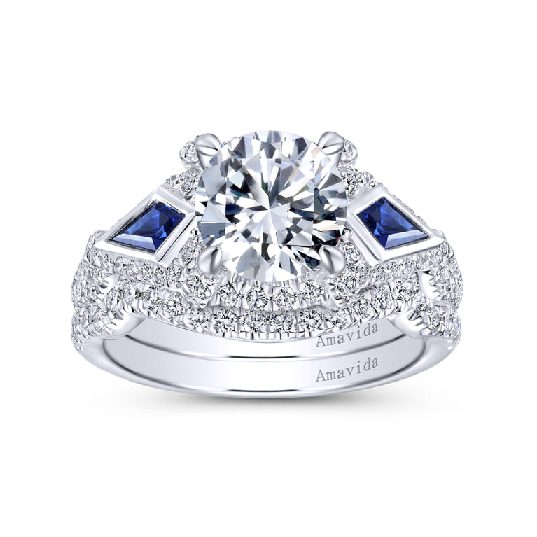18K White Gold Matching Wedding Band - 0.22 ct - Shot 4