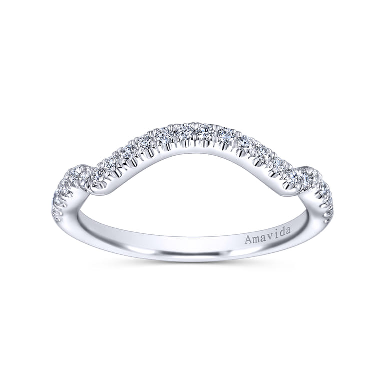 18K White Gold Matching Wedding Band - 0.22 ct - Shot 5