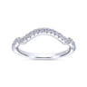 18K White Gold Matching Wedding Band - 0.22 ct