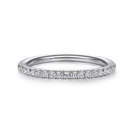 18K White Gold Matching Wedding Band