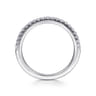 18K White Gold Matching Wedding Band - 0.22 ct