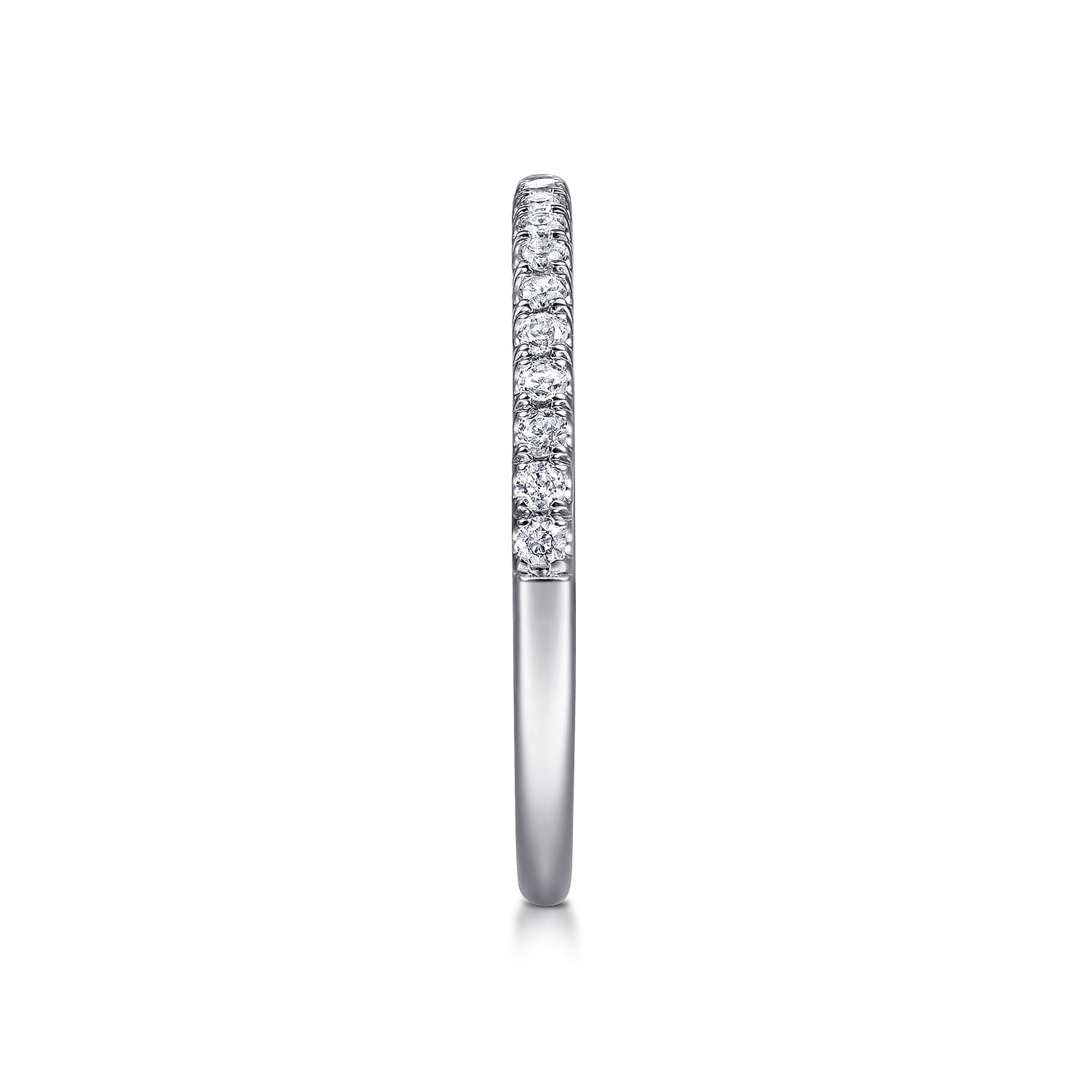18K White Gold Matching Wedding Band - 0.22 ct - Shot 5