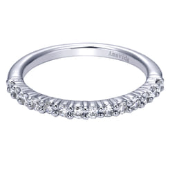 18K White Gold Matching Wedding Band
