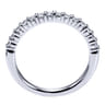 18K White Gold Matching Wedding Band - 0.33 ct