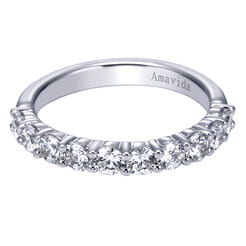 18K White Gold Matching Wedding Band