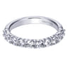 18K White Gold Matching Wedding Band - 0.95 ct