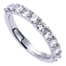 18K White Gold Matching Wedding Band - 0.95 ct