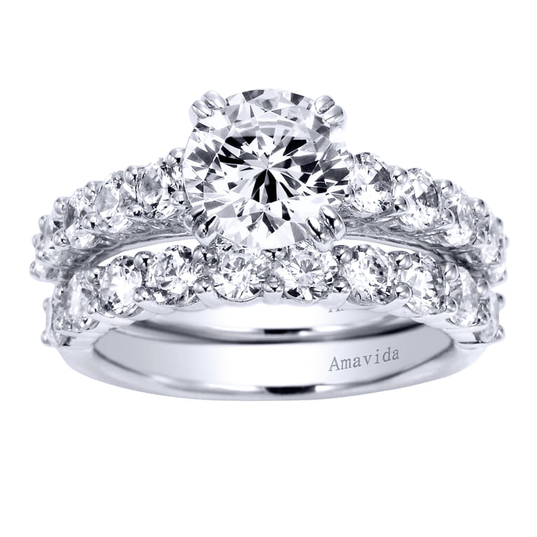 18K White Gold Matching Wedding Band - 0.95 ct - Shot 4