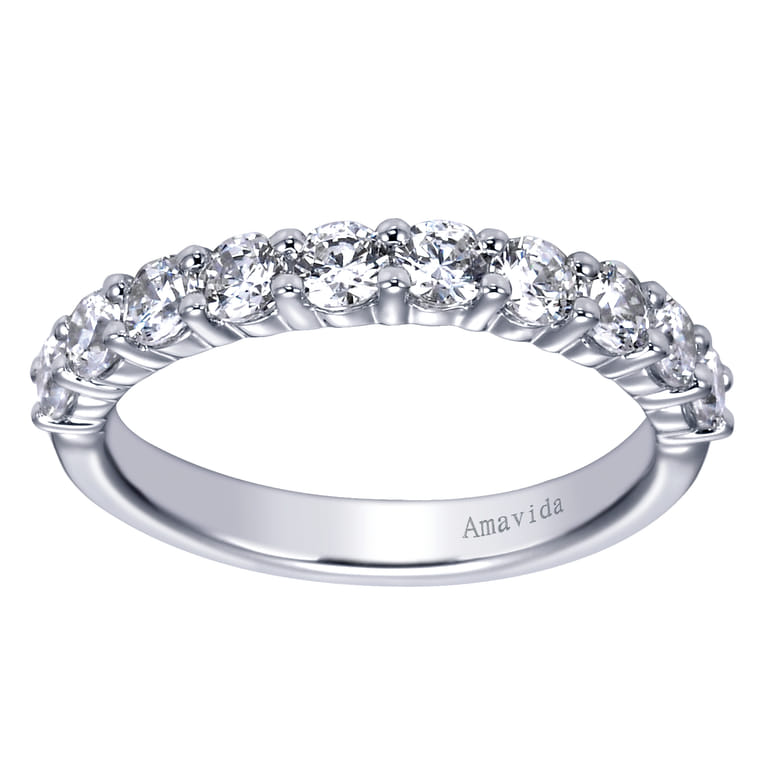 18K White Gold Matching Wedding Band - 0.95 ct - Shot 5