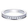 18K White Gold Matching Wedding Band - 0.38 ct