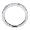 18K White Gold Matching Wedding Band - 0.38 ct