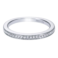 18K White Gold Matching Wedding Band
