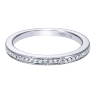 18K White Gold Matching Wedding Band