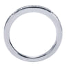18K White Gold Matching Wedding Band - 0.11 ct
