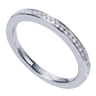 18K White Gold Matching Wedding Band - 0.11 ct