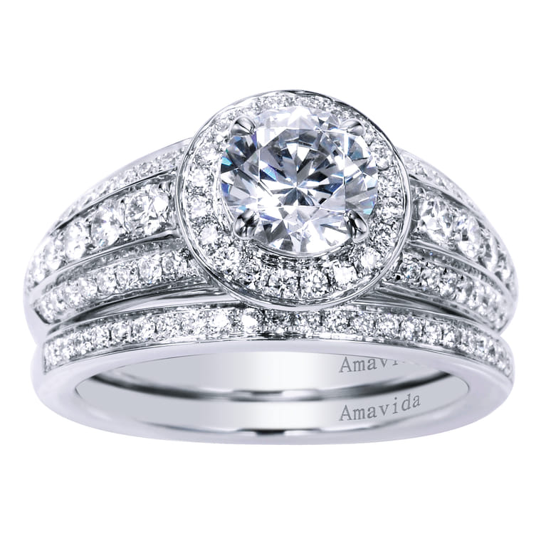 18K White Gold Matching Wedding Band - 0.11 ct - Shot 4
