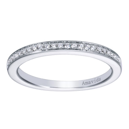 18K White Gold Matching Wedding Band