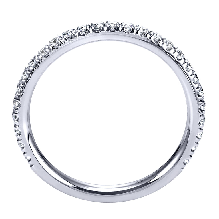18K White Gold Matching Wedding Band - 0.32 ct - Shot 2