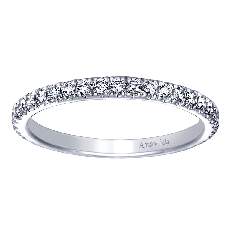 18K White Gold Matching Wedding Band - 0.32 ct - Shot 5