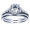 18K White Gold Matching Wedding Band