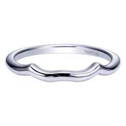 18K White Gold Matching Wedding Band