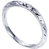 18K White Gold Matching Wedding Band