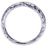 18K White Gold Matching Wedding Band