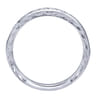 18K White Gold Matching Wedding Band - 0.34 ct