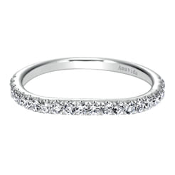 18K White Gold Matching Wedding Band