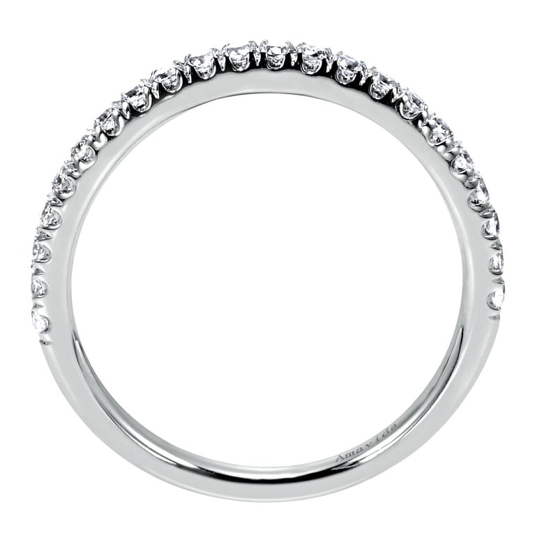 18K White Gold Matching Wedding Band - 0.31 ct - Shot 2