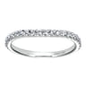 18K White Gold Matching Wedding Band - 0.31 ct