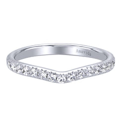 18K White Gold Matching Wedding Band