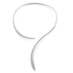 18K White Gold Open Diamond Collar Necklace