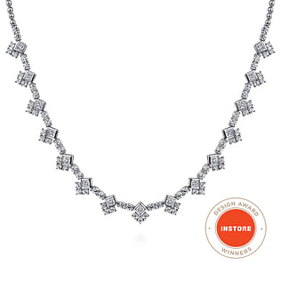 18K-White-Gold-Princess-and-Round-Diamond-Necklace1