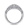 18K White Gold Statement Diamond Ring - 2.97 ct