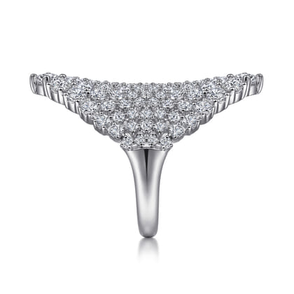 18K White Gold Statement Diamond Ring