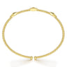 18K Yellow Gold Bujukan Pyramid Stations Bangle