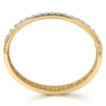 18K Yellow Gold Diamond Bangle - 4.75 ct