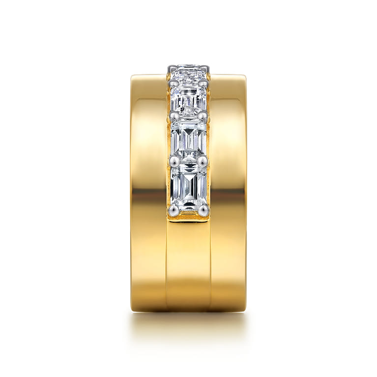 18K Yellow Gold Diamond Cigar Band - 1.75 ct - Shot 4