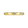 18K Yellow Gold Diamond Ladies Stackable Ring