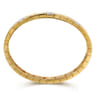18K Yellow Gold Diamond Station Bangle Bracelet - 1.6 ct