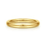Straight Wedding Ring in 14k Yellow Gold with   at Gabriel & Co.