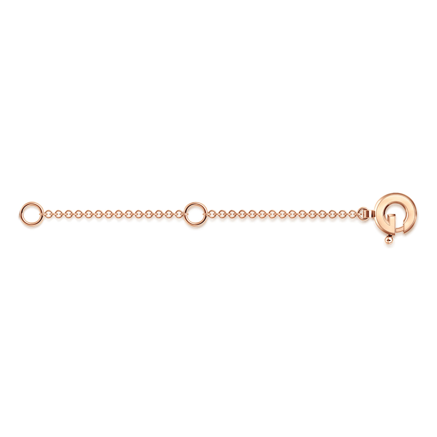 2 Inch 14K Rose Gold Extension Chain - Shot 1