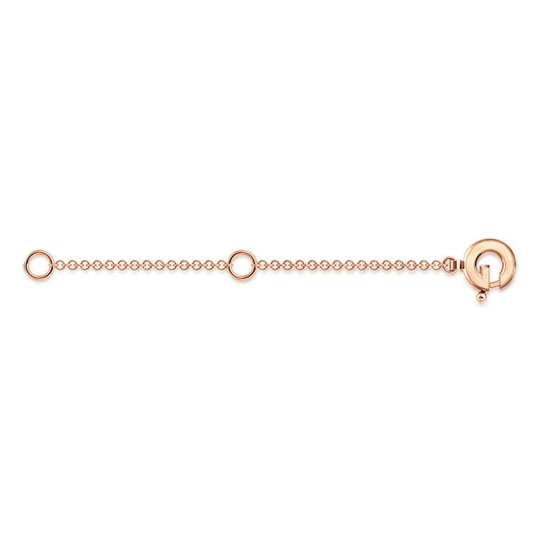 2 Inch 14K Rose Gold Extension Chain - Shot 1