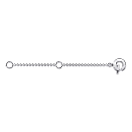 2 Inch 14K White Gold Extension Chain
