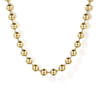 20 Inch 14K Yellow Gold 4mm Hollow Ball Chain Necklace