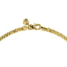 20 Inch 14K Yellow Gold Hollow Men's Wheat Chain Necklace