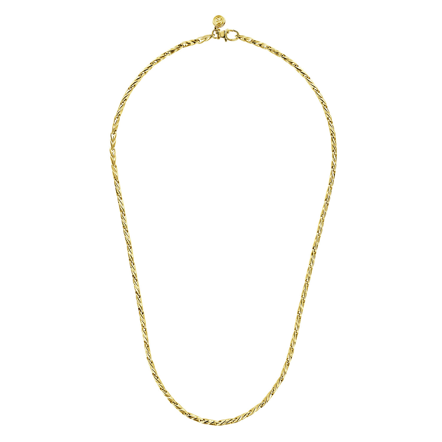 20 Inch 14K Yellow Gold Men's Chain Necklace - Shot 2